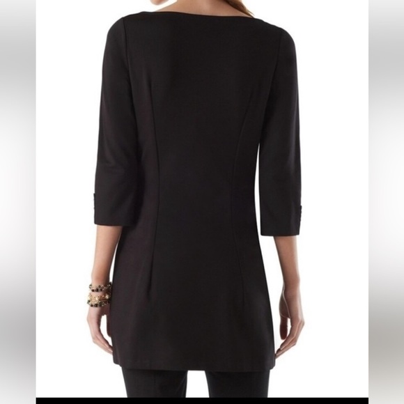 White House Black Market color block tunic Small scuba mini sheath dress sk0006 - Picture 2 of 8